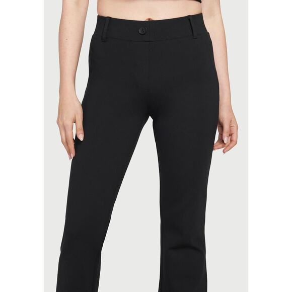 Betabrand Women's Dress Pants Yoga Pants Black Boot Cut Pull Up Stretch NWT - Picture 4 of 13